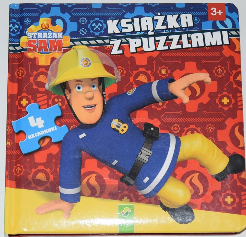 Strażak Sam Książka Z Puzzlami -- Opis