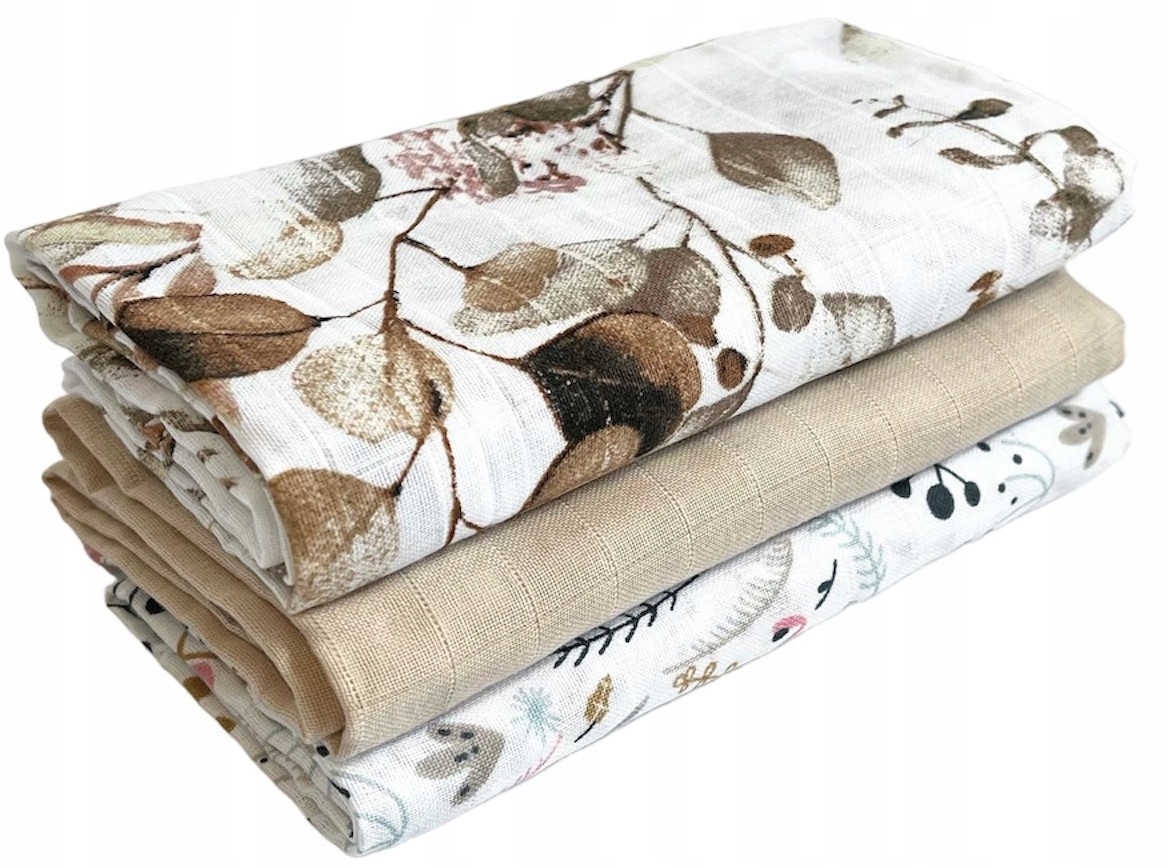 PIELUCHY PIELUSZKI MUŚLINOWE PREMIUM 3 SZT 70x75cm Rodzaj muślinowa