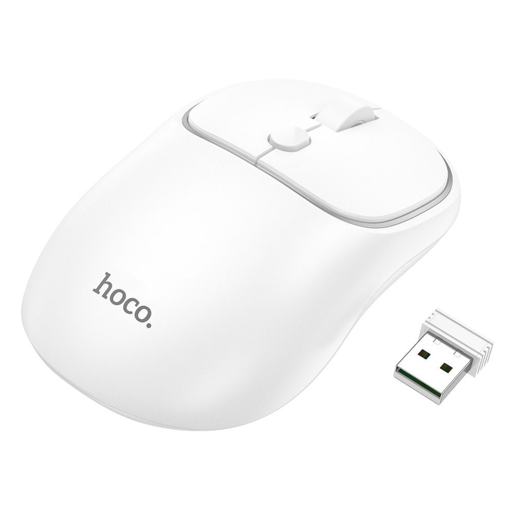 Hoco mysz komputerowa bezprzewodowa 2,4G 1600 dpi GM25 biała