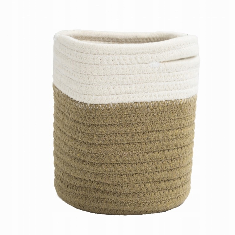 

Kosz bawełniany na donicę Ø17cm Boho osłonka Brown