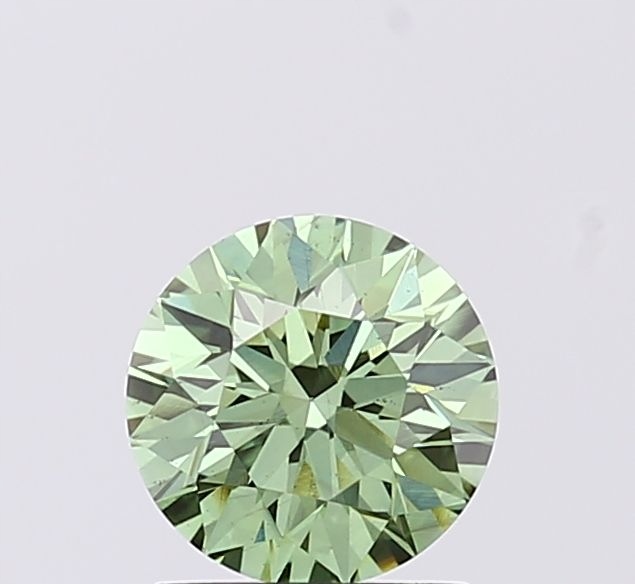 Diament laboratoryjny kolorowy 1.0ct ROUND Fancy Vivid Green VS2 (IGI)