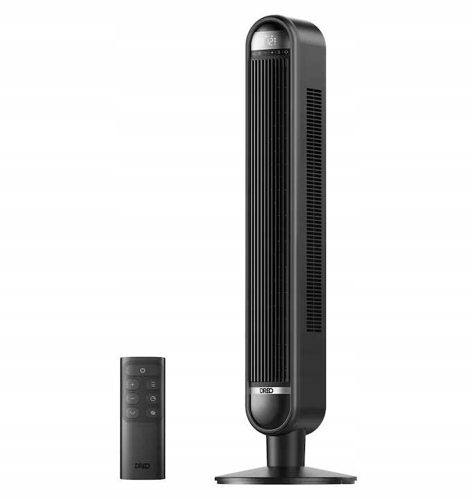 Dreo Cruiser TF609 Stĺpový ventilátor 42'' s diaľkovým ovládaním 45 W, tichý, čierny