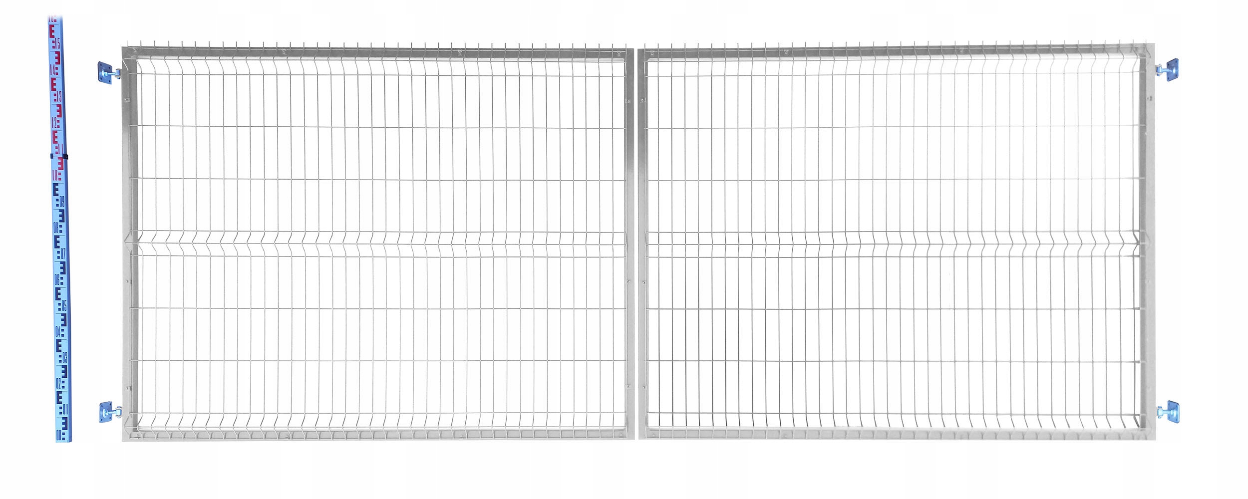 Brána Pletivové 150cm pozinkovaná Panelová pozinkovaná dvoukřídlá 153cm