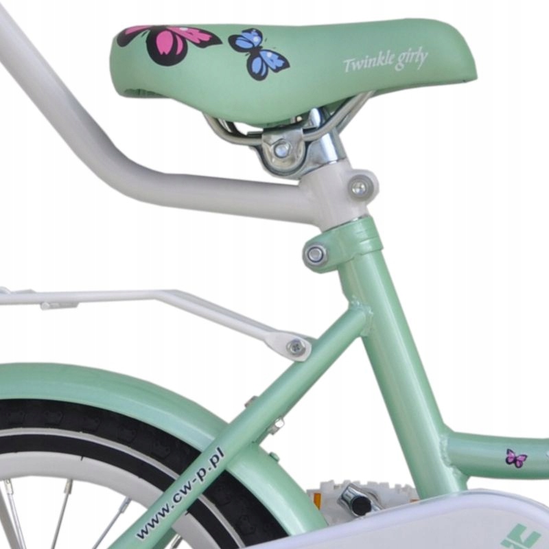 Rower 14 cali TWINKLE GIRLY Butterflies MINT Marka Prime