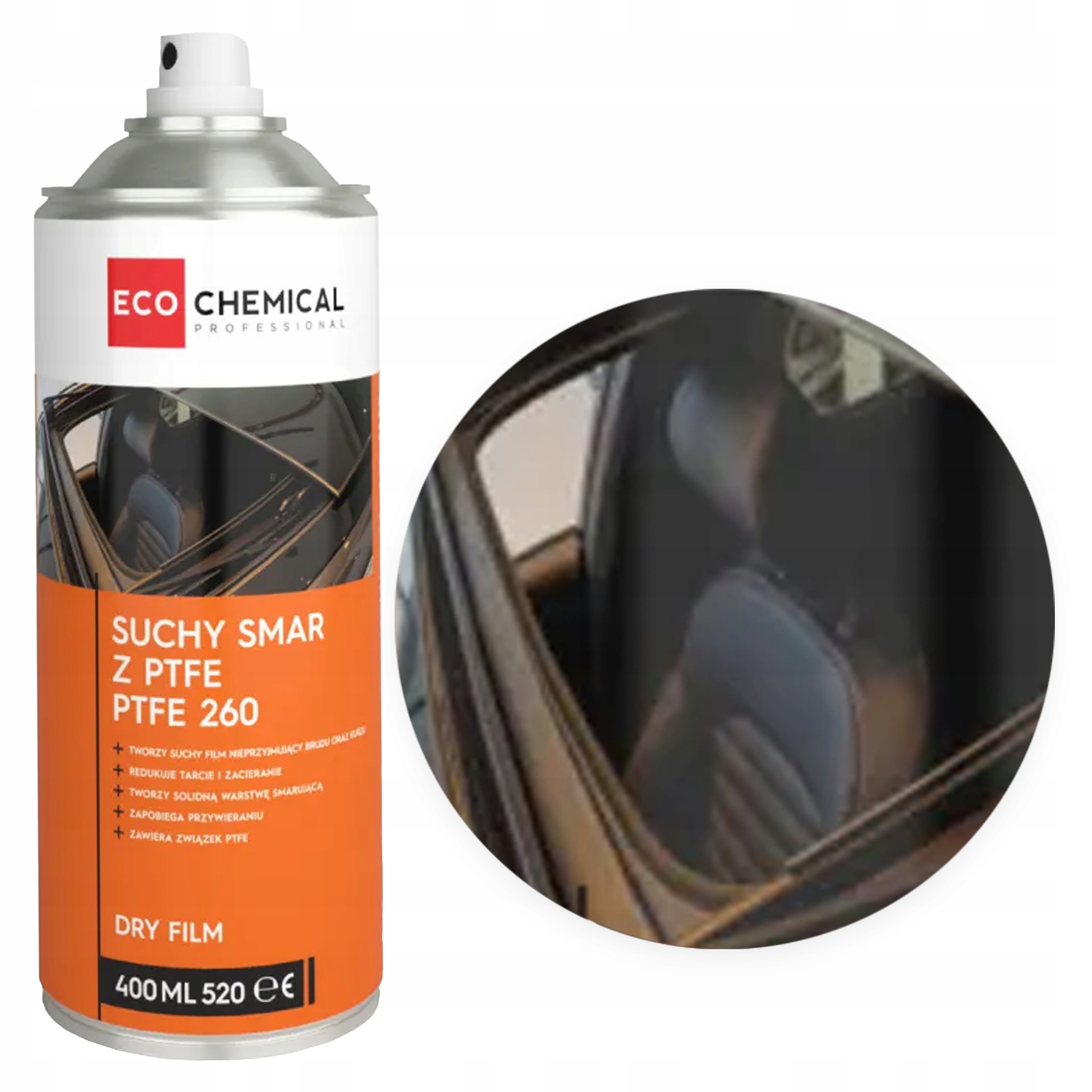 SMAR DO SZYBERDACHU PROWADNIC FOTELI SAMOCHODOWYCH