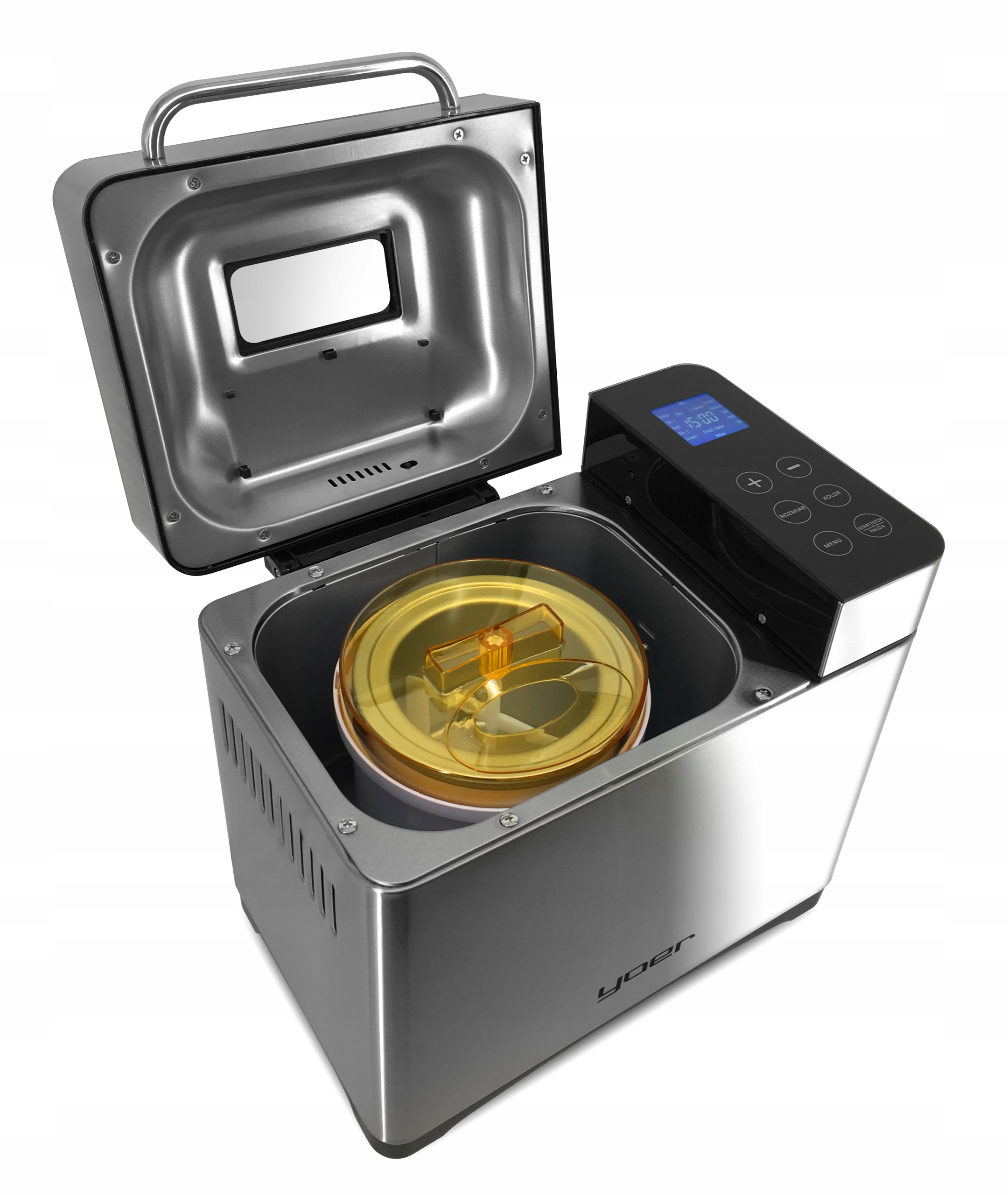 Automat do pieczywa Wypiekacz chleba Yoer INOX +Przepisy +19 programów+LODY Pojemność 1 kg