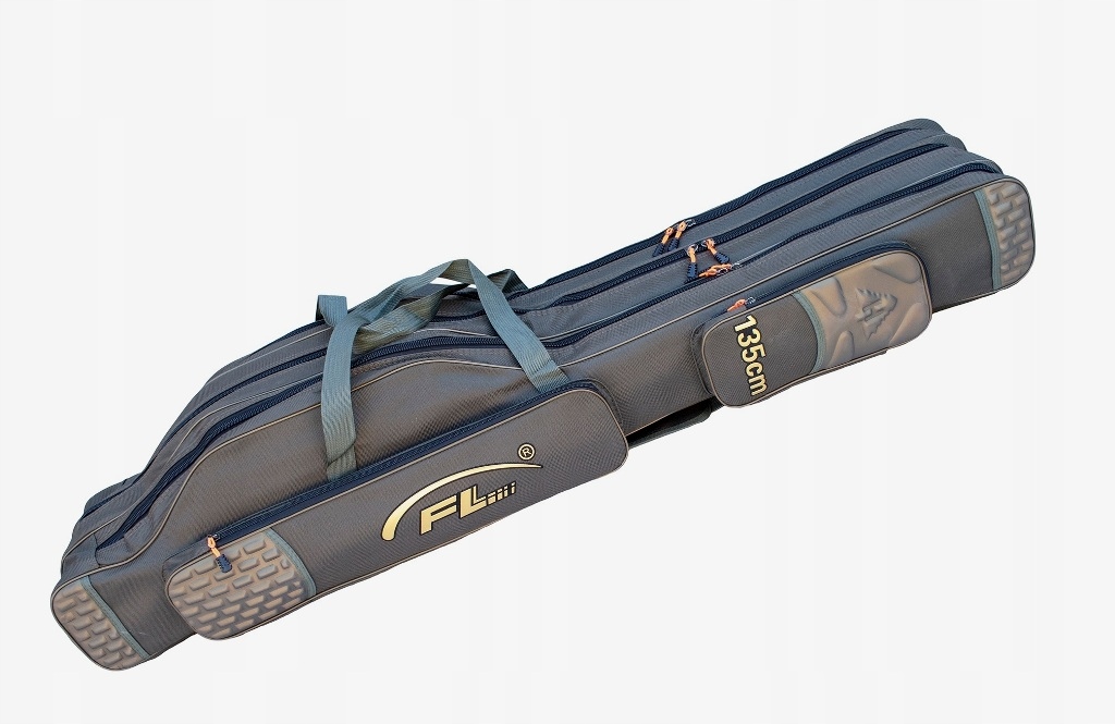 POKROWIEC WĘDKARSKI FL 135 cm 3 Komory USZTYWNIANY