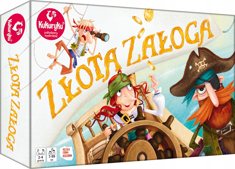 GRA PLANSZOWA ZŁOTA ZAŁOGA wyrusz z piratami na poszukiwanie skarbów