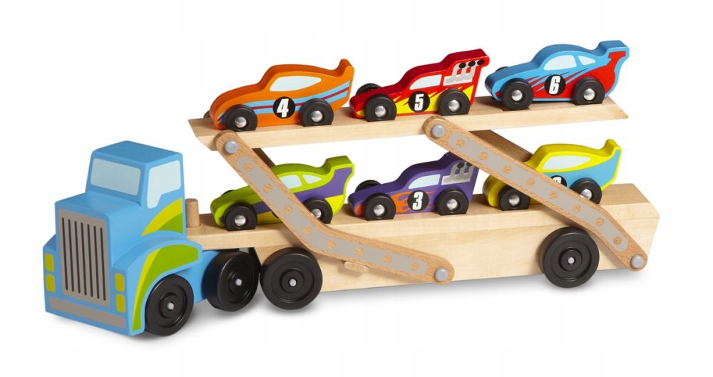 

Melissa & Doug Laweta z drewnianymi autkami