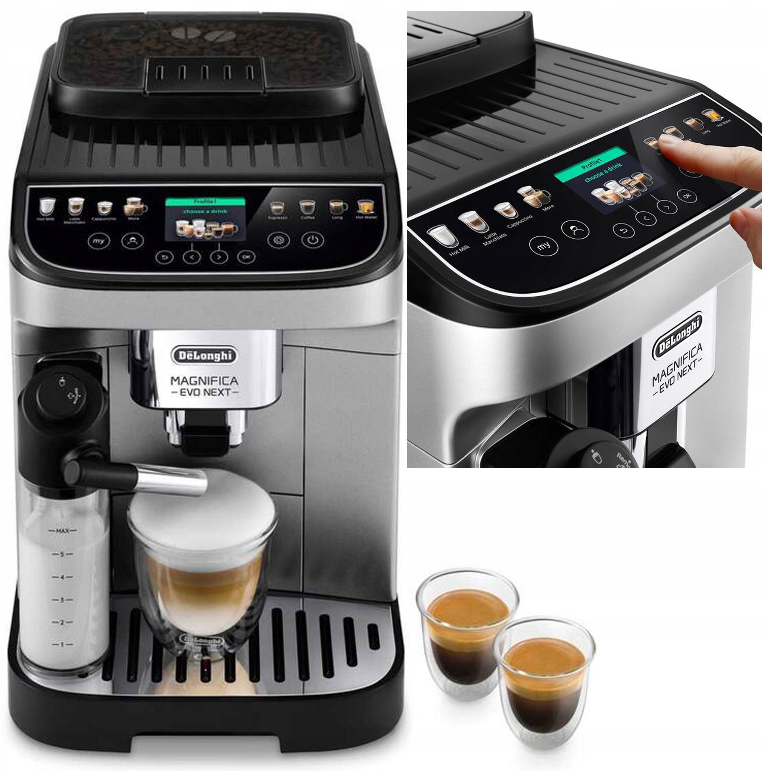 Ekspres ciśnieniowy De'Longhi ECAM310.80SB Magnifica Evo Next LatteCrema