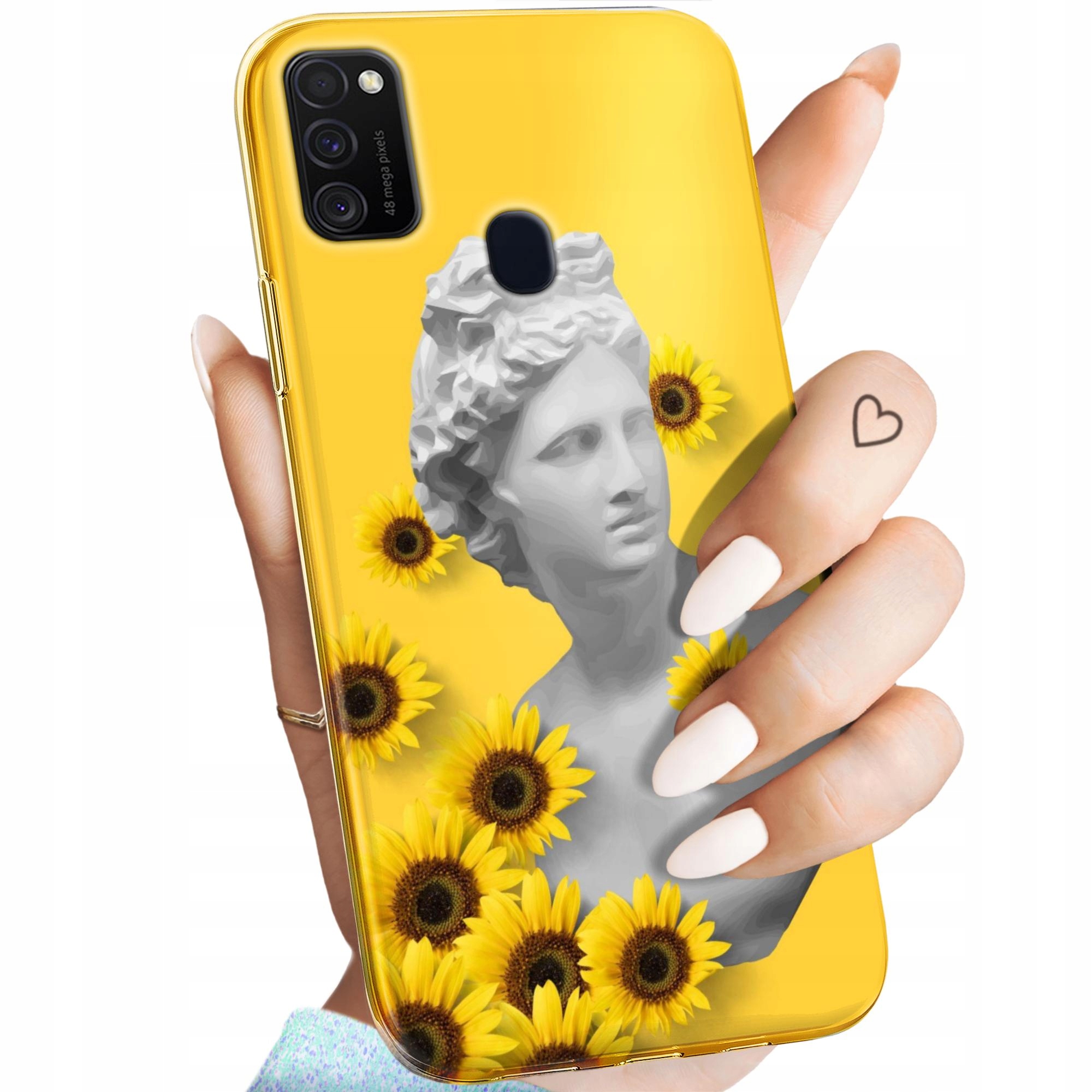Etui Do Samsung Galaxy M21 Żółte Słoneczne Yellow Obudowa Pokrowiec
