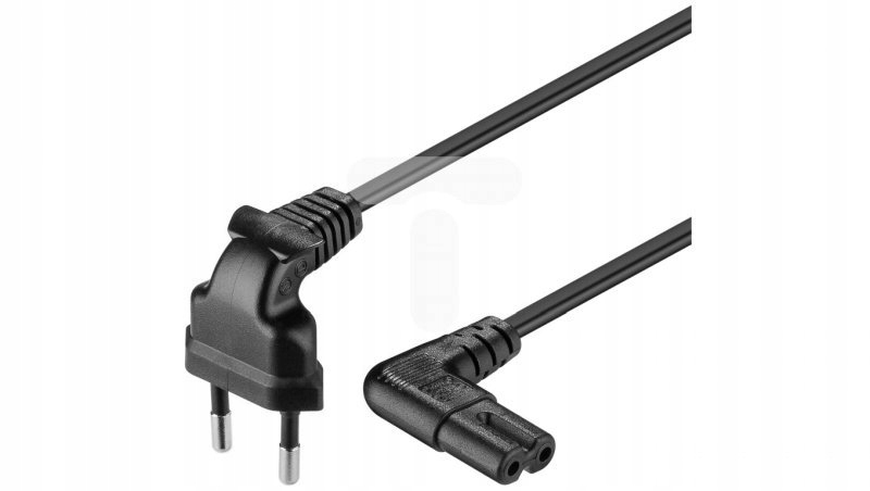 

Kabel zasilający kątowy Euro (radiowy) Cee 7/16