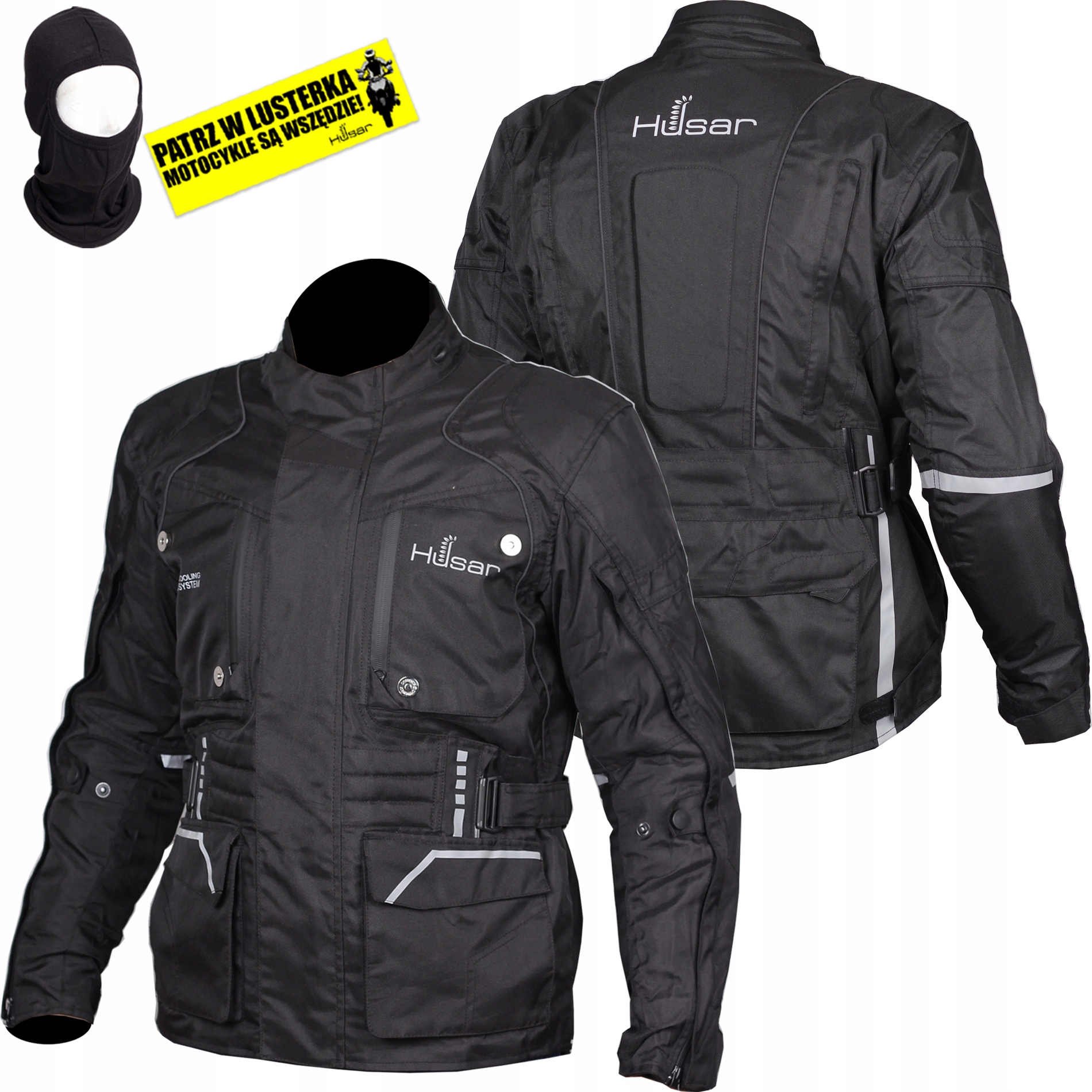 Husar Octan pánská textilní motocyklová bunda cestovní voděodolná L