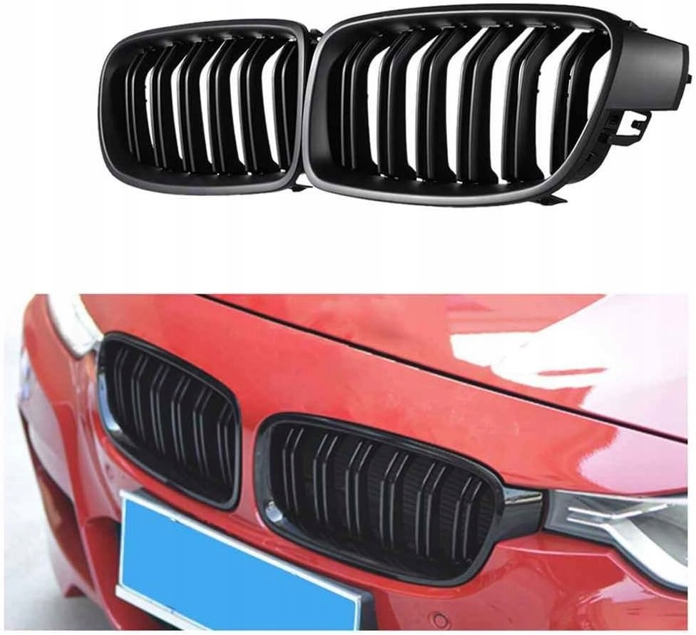 Atrapa Ledvinka Grill Mřížka Černá Lesk 2ks pro Bmw 4 F32 F33 F36 M Balíček
