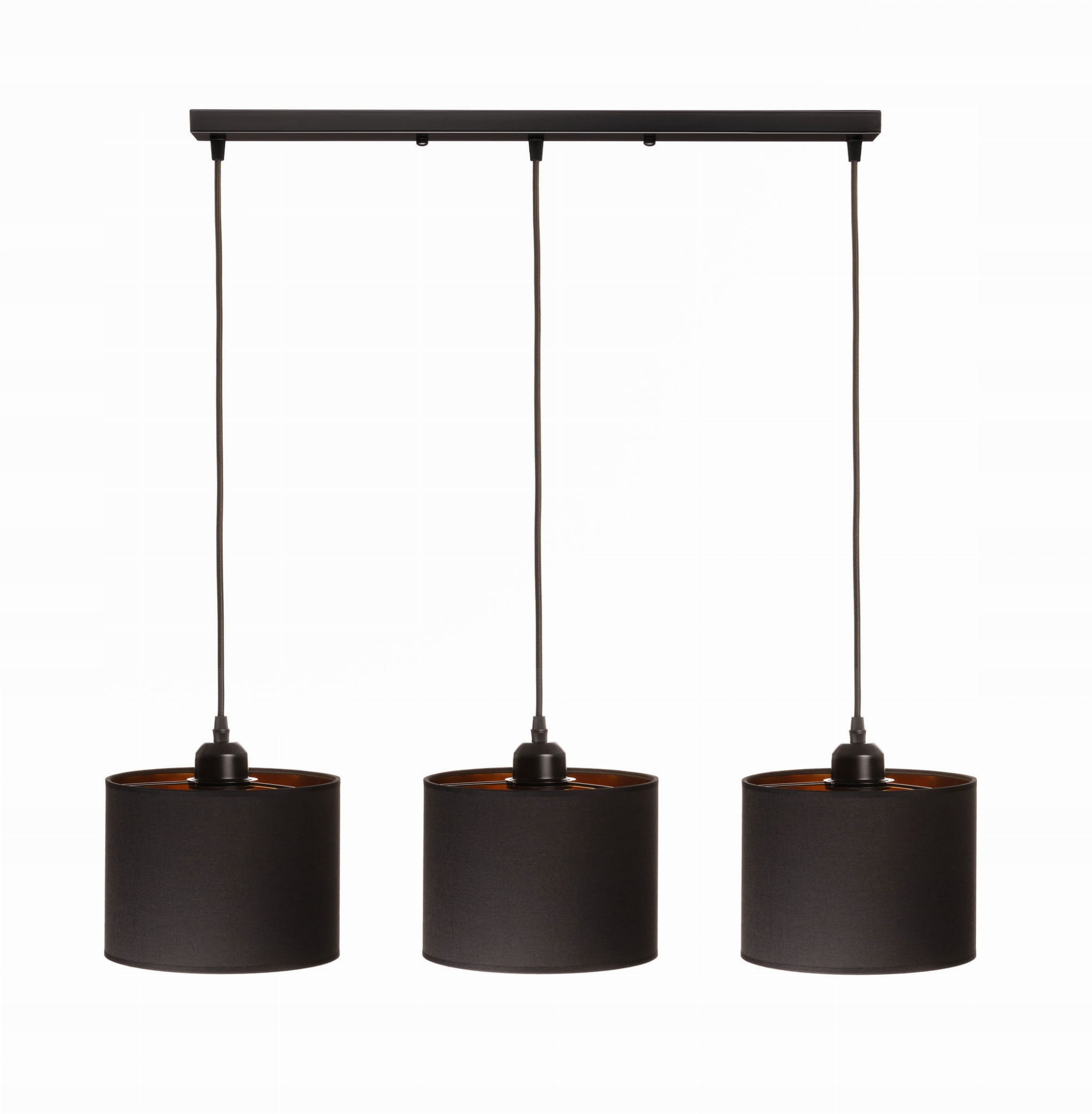 

Lampa wisząca listwa potrójna Oro czarna