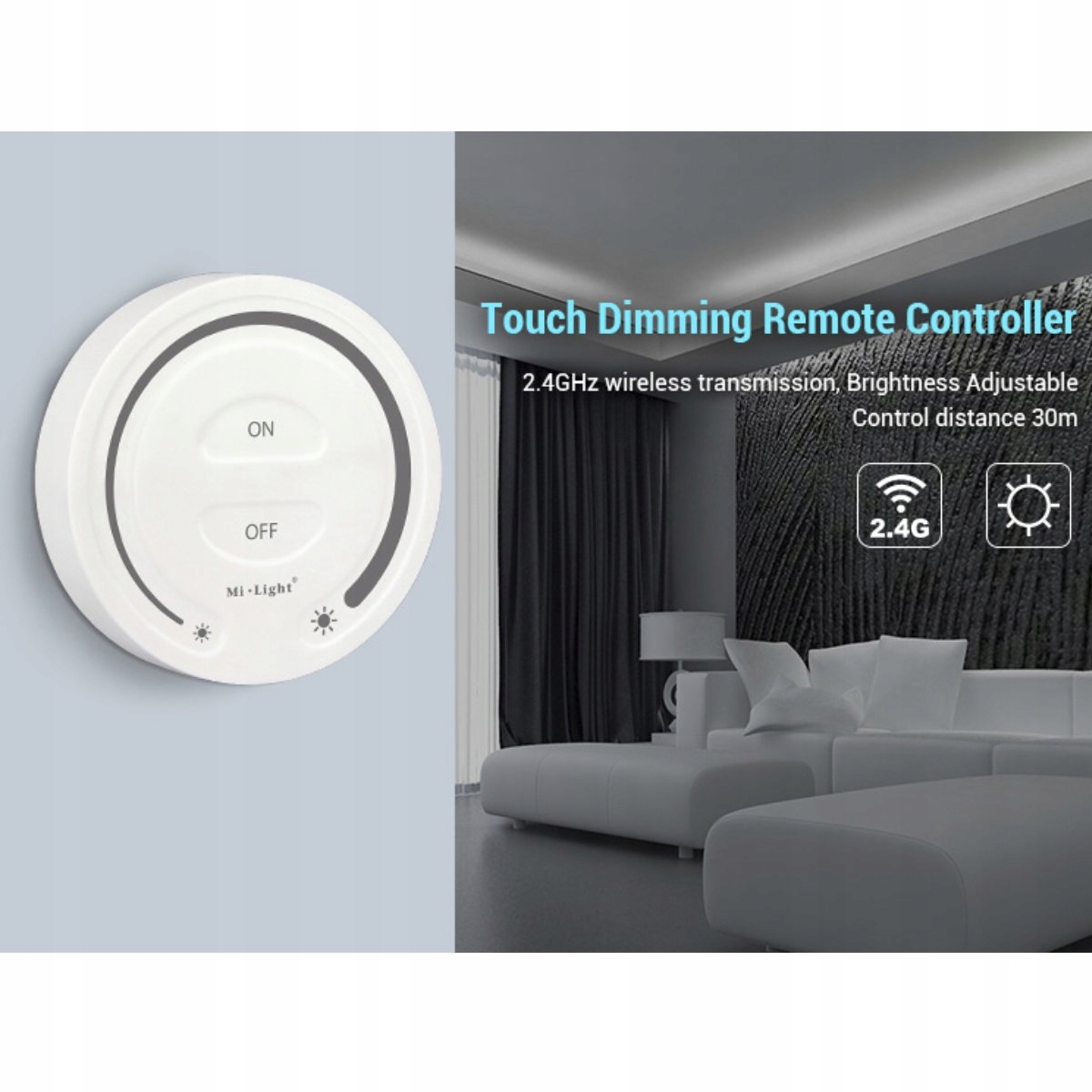 STEROWNIK LED NAŚCIENNY MONO MILIGHT FUT087 BIAŁY Typ pilot