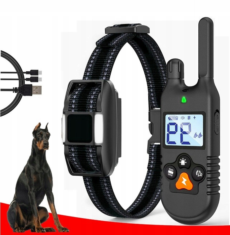 Levně Elektronický Obojek Pro Výcvik Psa S Dosahem 900M A Dálkovým Ovládáním