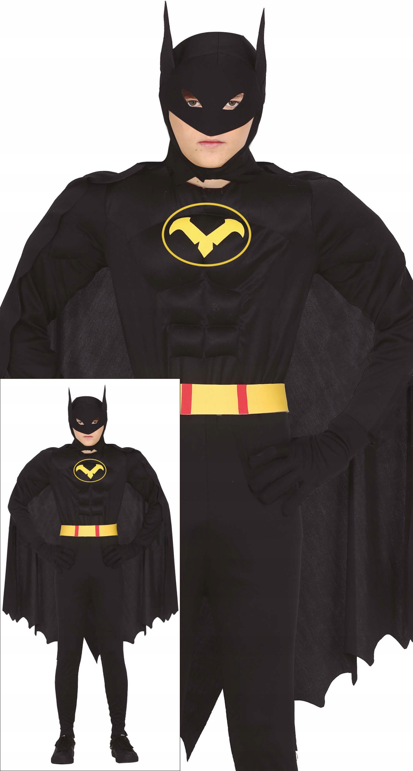 Kostým Hrdina Muž Netopýra Netopýra Bat Hero vel L