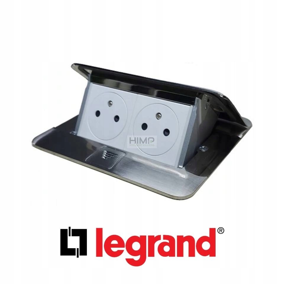 Gniazdo do blatów INOX POPUP wyposażone Legrand