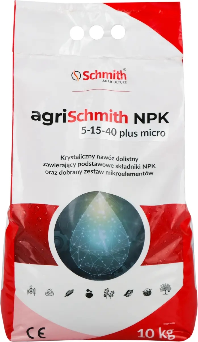 Kryštalické hnojivo Npk 5-15-40 agriSchmith Npk 5-15-40 mikro 10 kg