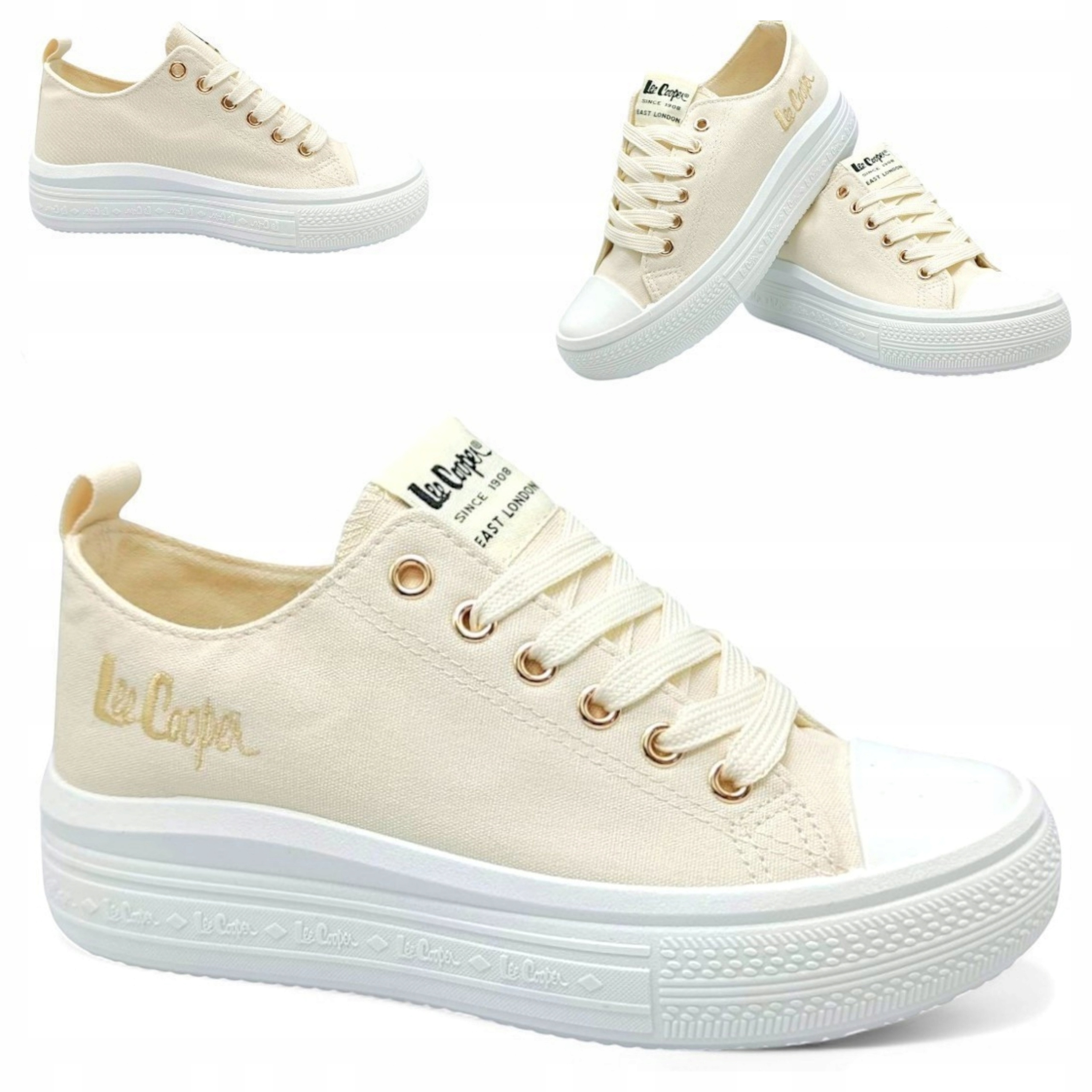 Dámské sportovní tenisky 41 Lee Cooper Béžová obuv Platforma jaro léto