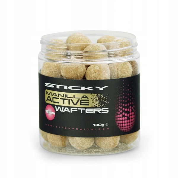 Sticky Baits Kulki proteinowe haczykowe Manilla Active Wafters 16mm/130g