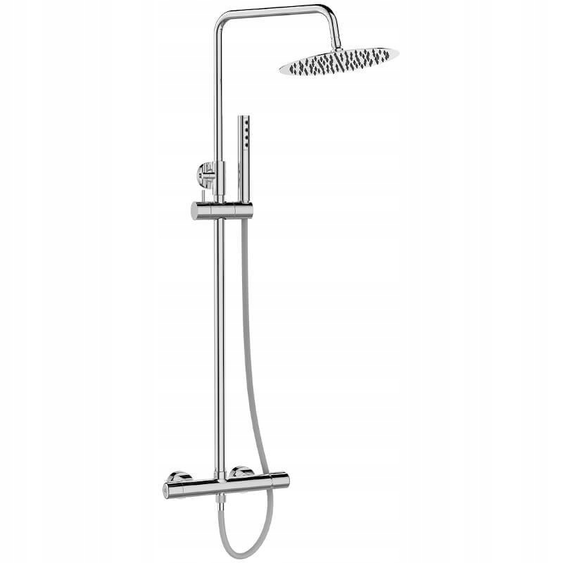 Sprchová tyč s batériou Pretto chróm, nastaviteľná výška
