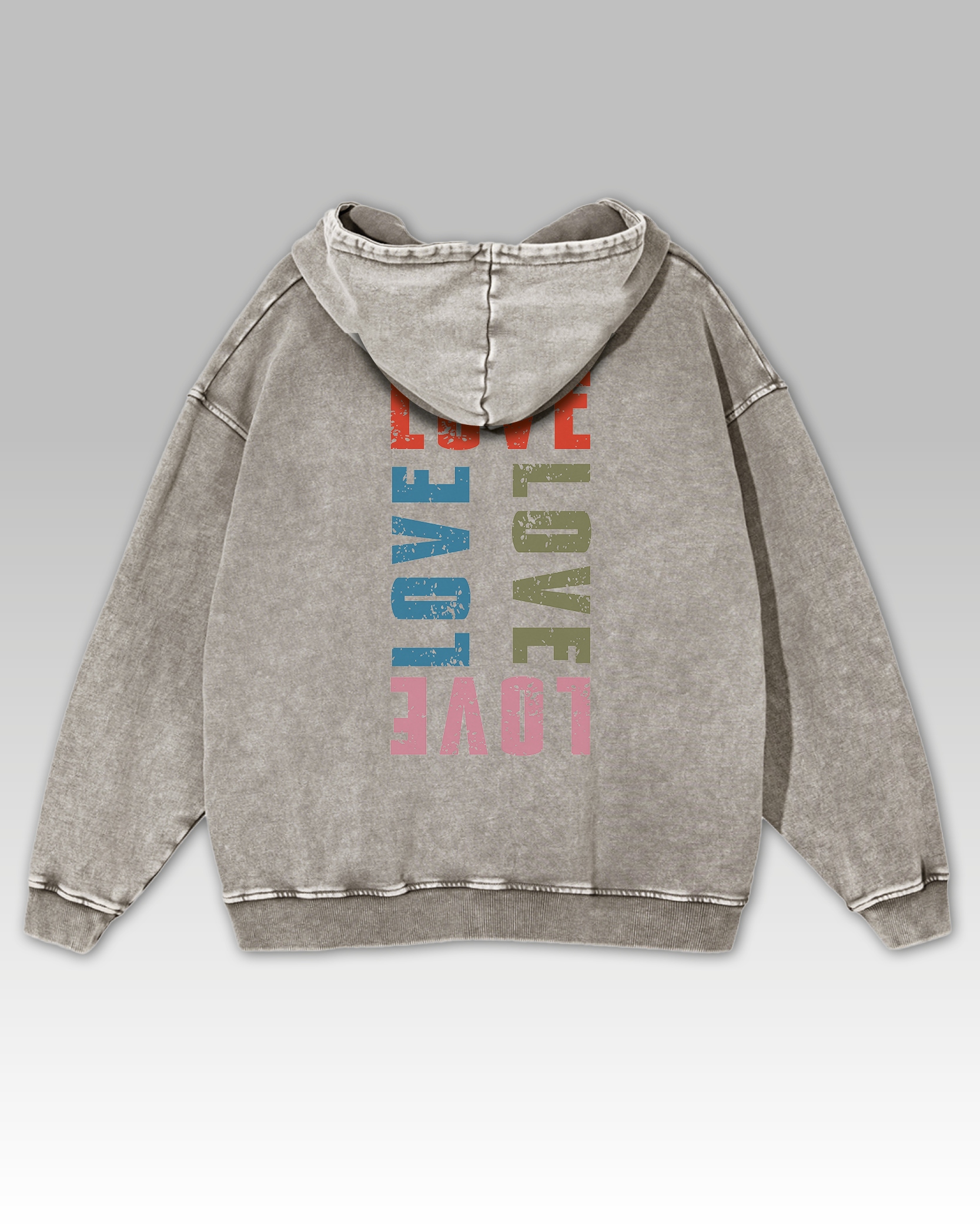 Mikina Colors of Love Barvy lásky Minimalismus Symbol Šedá L