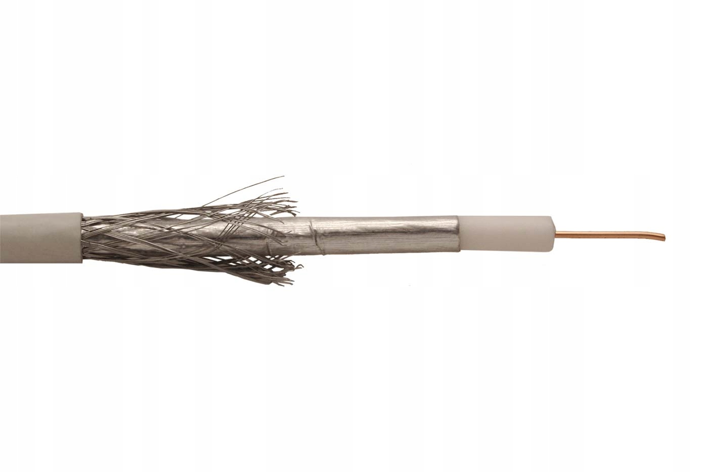 Goobay Anténní kabel, průměr 4,6mm, 2x stíněný 80dB, 100m (Cu)