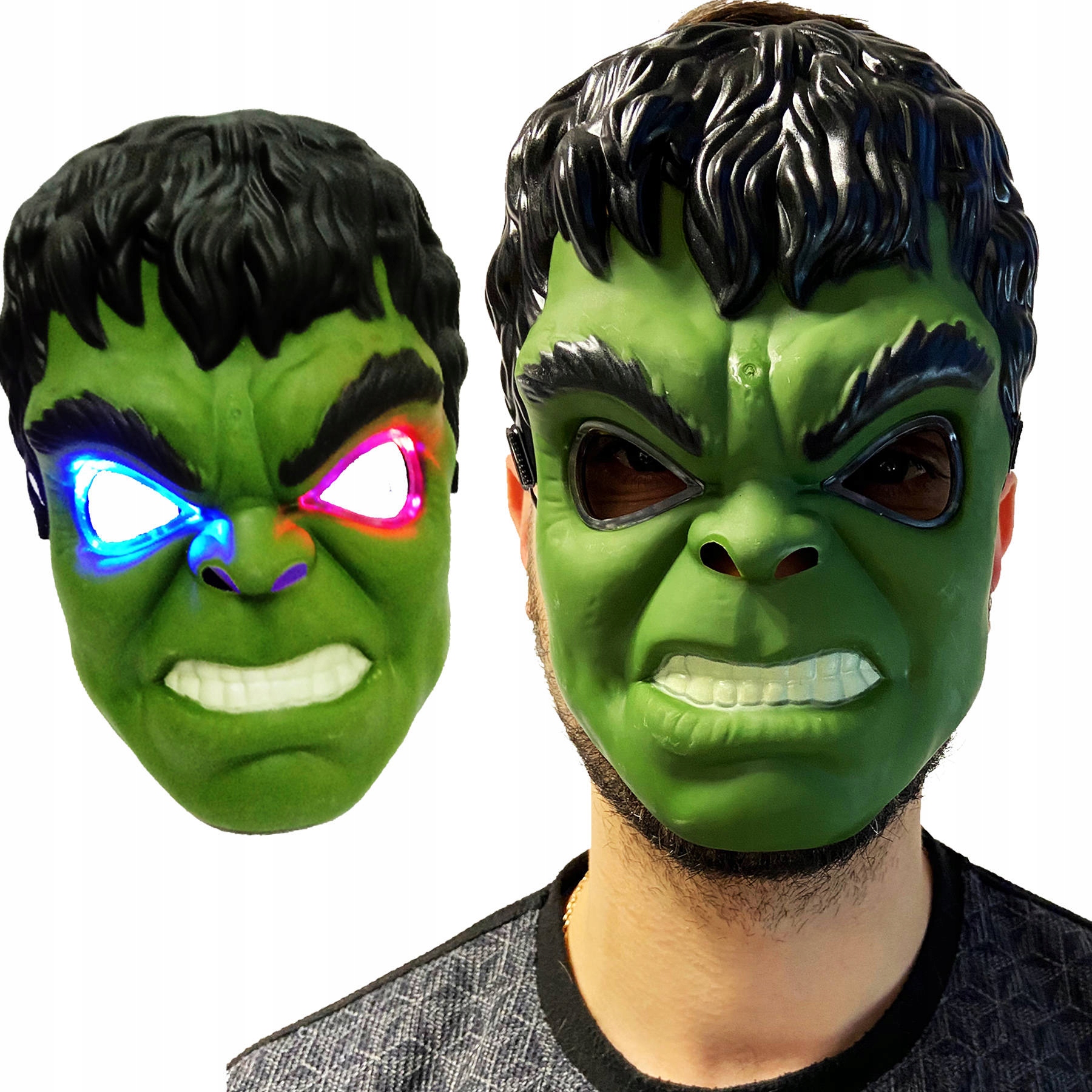 

Maska Hulk Avengers Świecąca Led Superbohater