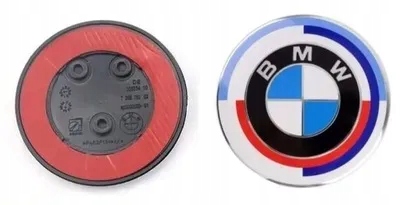Emblemat Logo Znaczek Do Bmw 82MM Na przód Maskę tył 3 Pin F20 Anniversaly