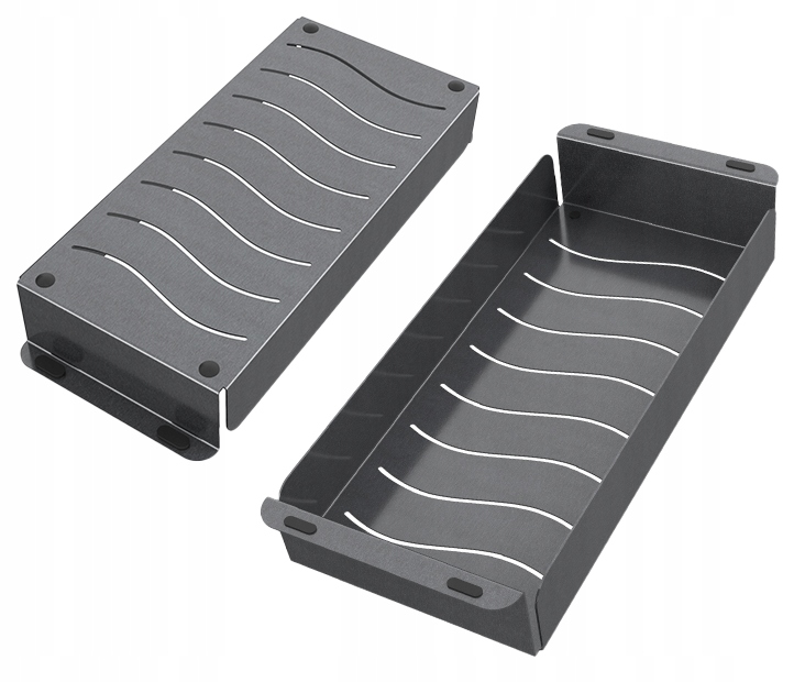 Černá Ocelová Vložka Košík Do Dřezu Univerzální Odkapávač 42x18 cm