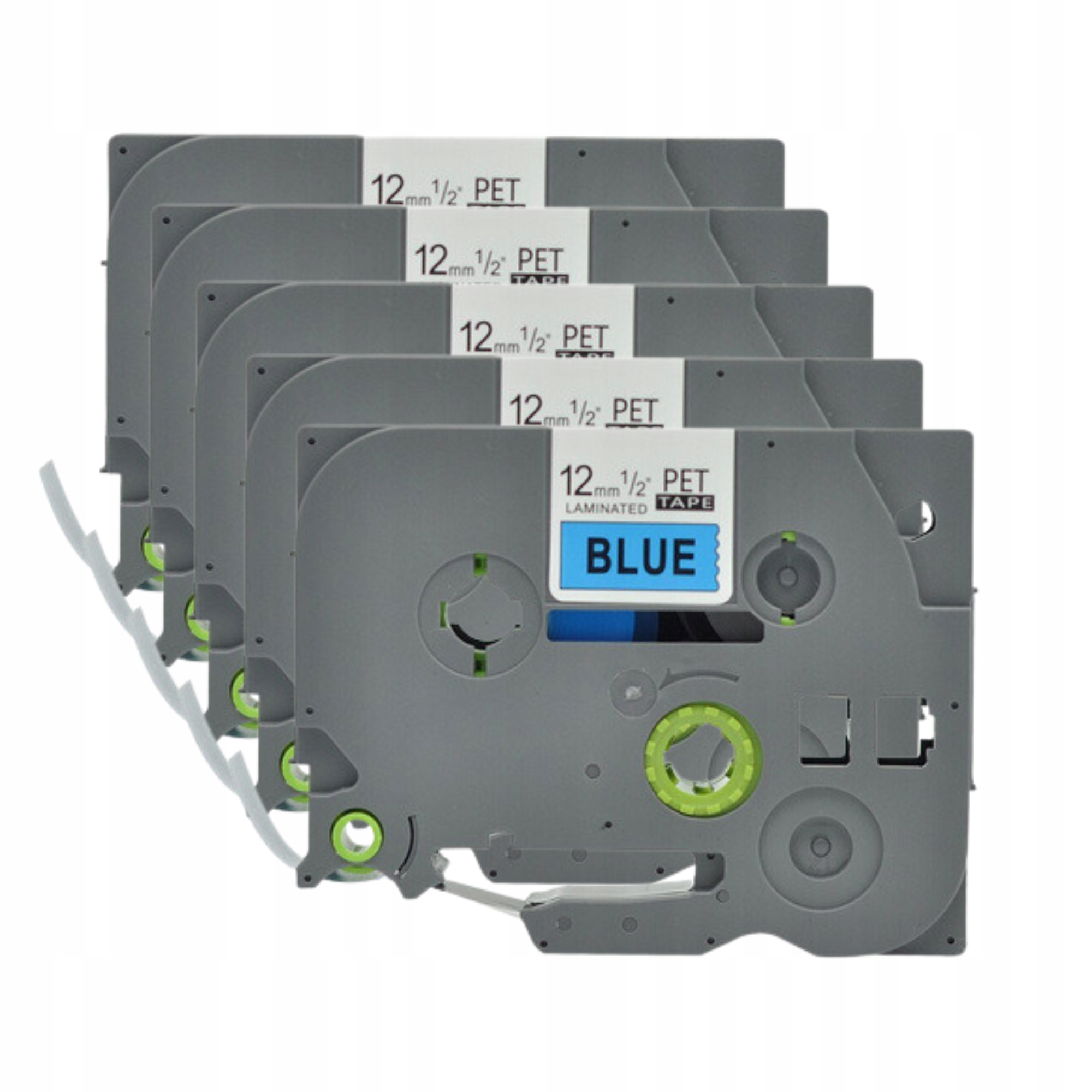 5x Páska pro Brother TZ-531 Černá na modré Odolná A Spolehlivá