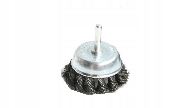 Drátěný kartáč z oceli na rez 63 mm, stopka 6 mm