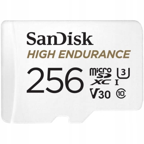 SanDisk High Endurance micro Sdxc 256GB Video Monitoring Karta Pamięci