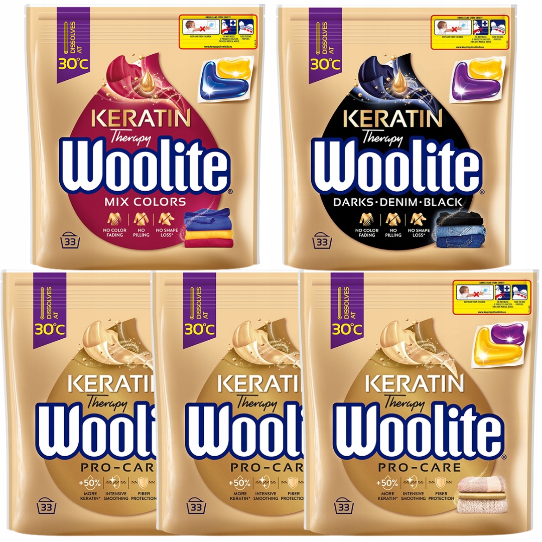 Woolite Kapsle Praní Color Dark Pro Care 165ks
