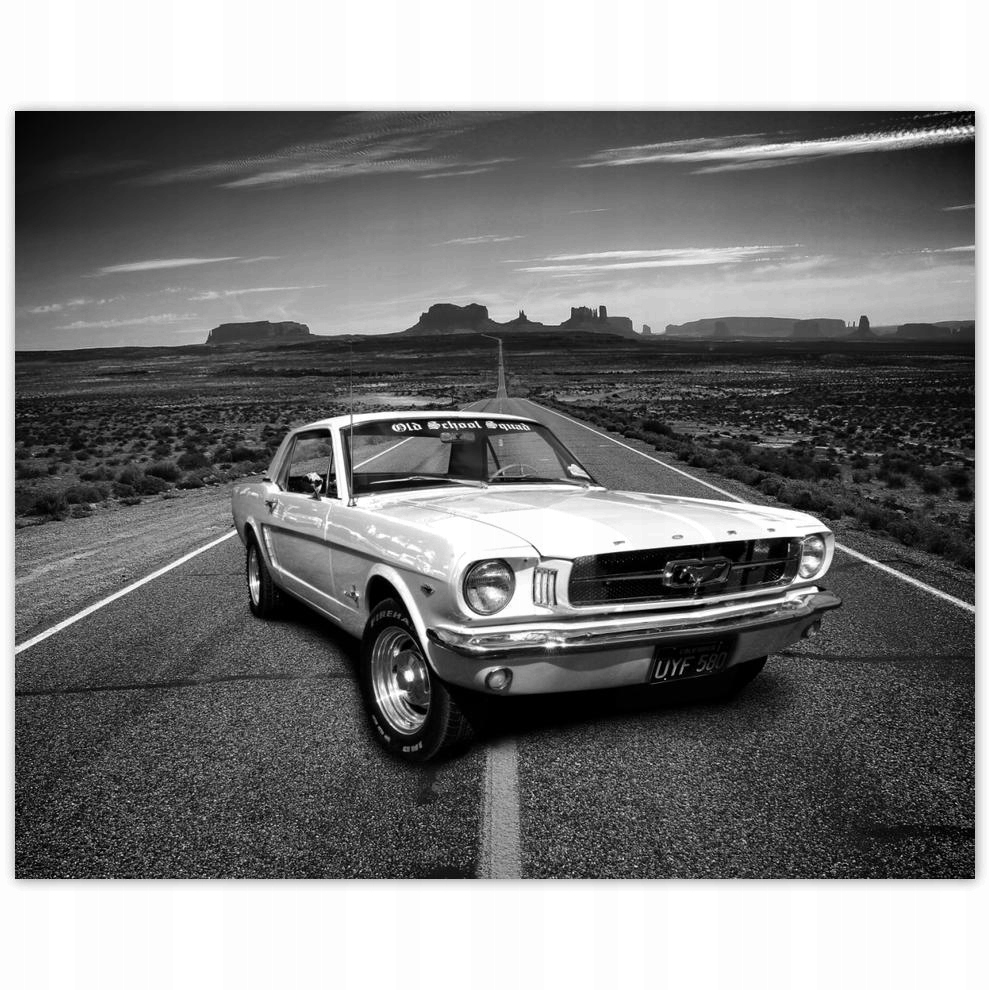 

Plakat 50x40 Oldschoolowy Ford Mustang