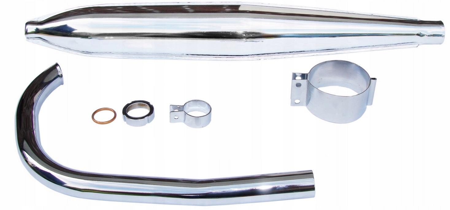 

Tłumik Wydech Wsk 125 M06 B3 Chrom Kolanko Obejmy