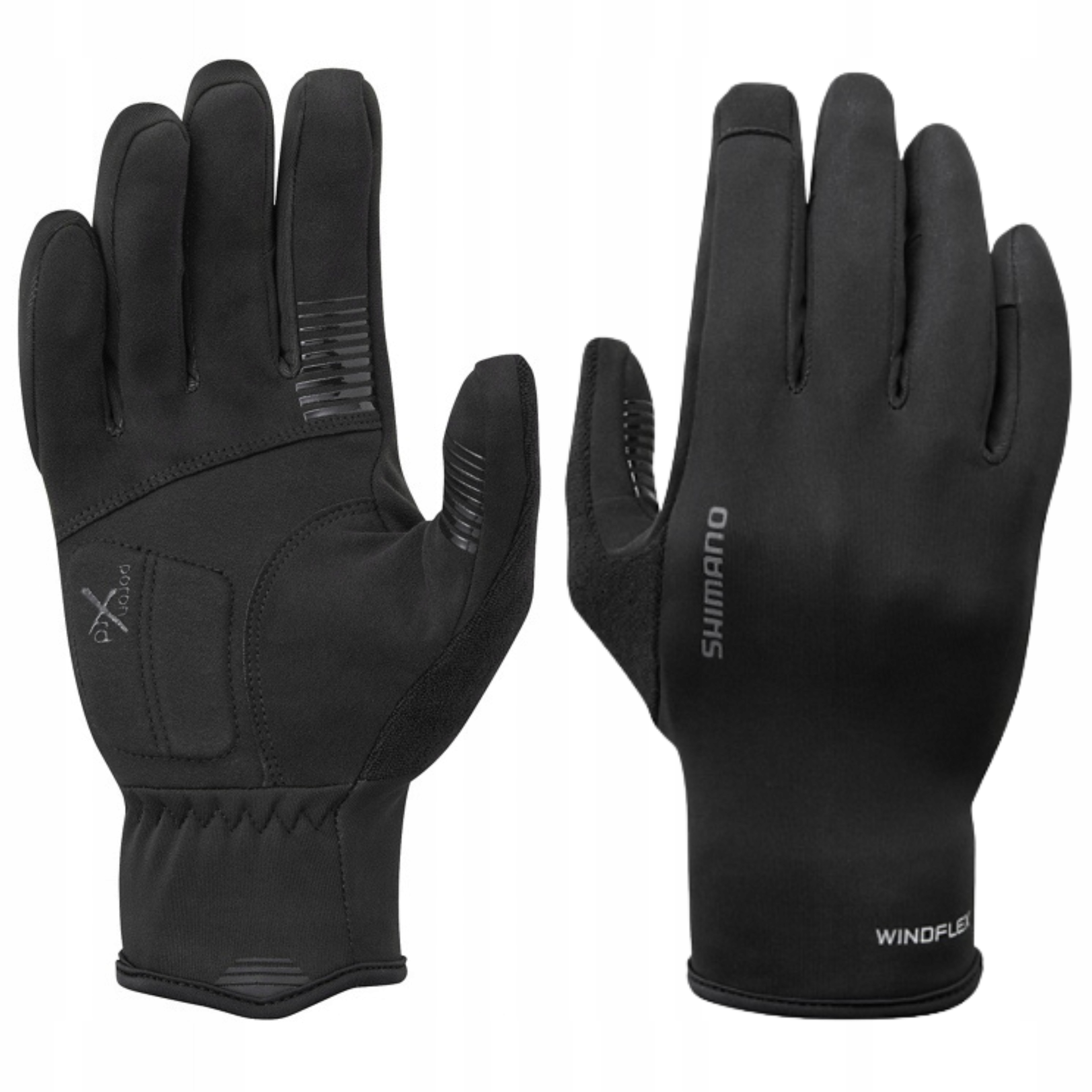 Rękawiczki rowerowe Jesienno Zimowe Cienkie Shimano Windflex r. M