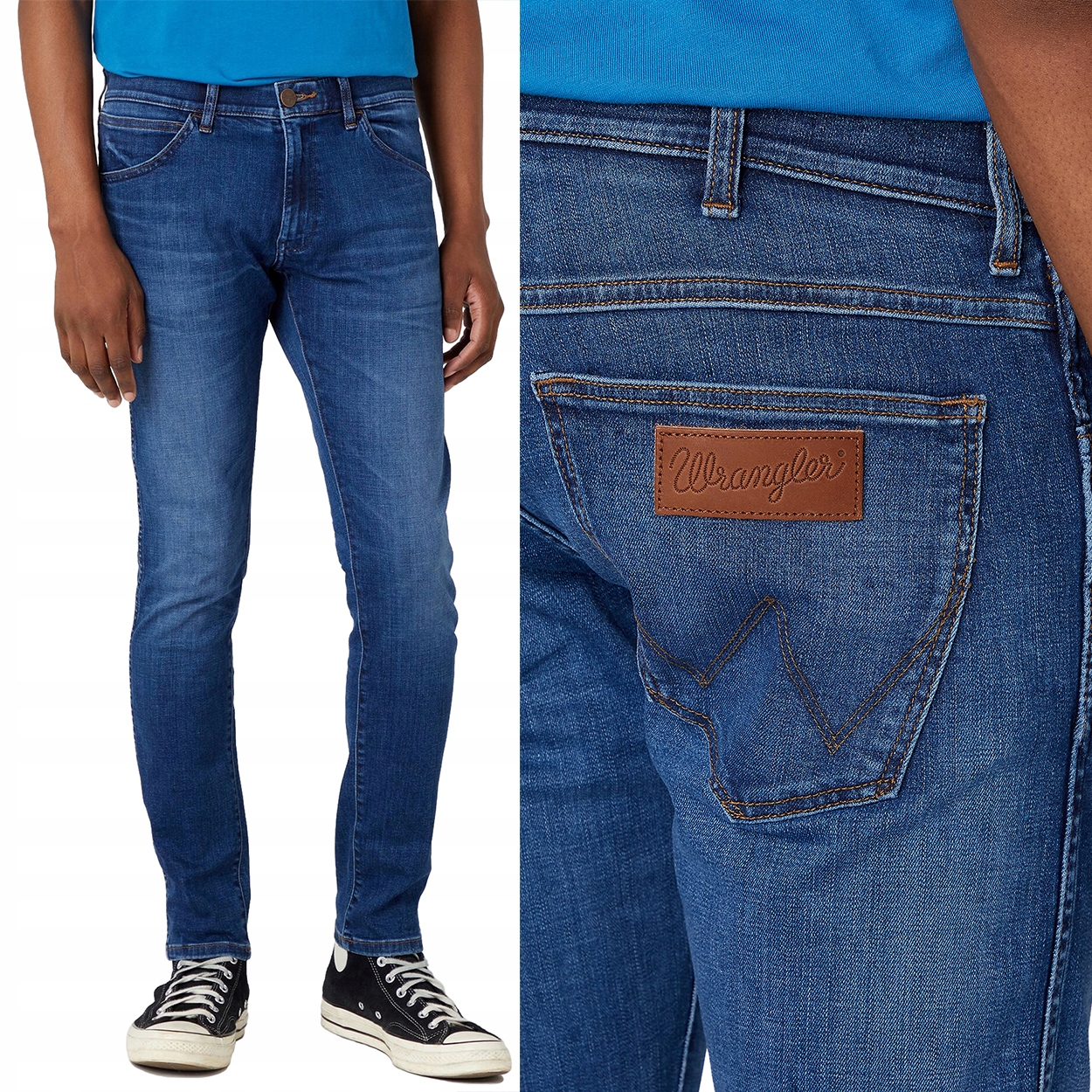 Wrangler Bryson Blue Crush Free To Stretch Džínové Kalhoty Trubičky W27 L32