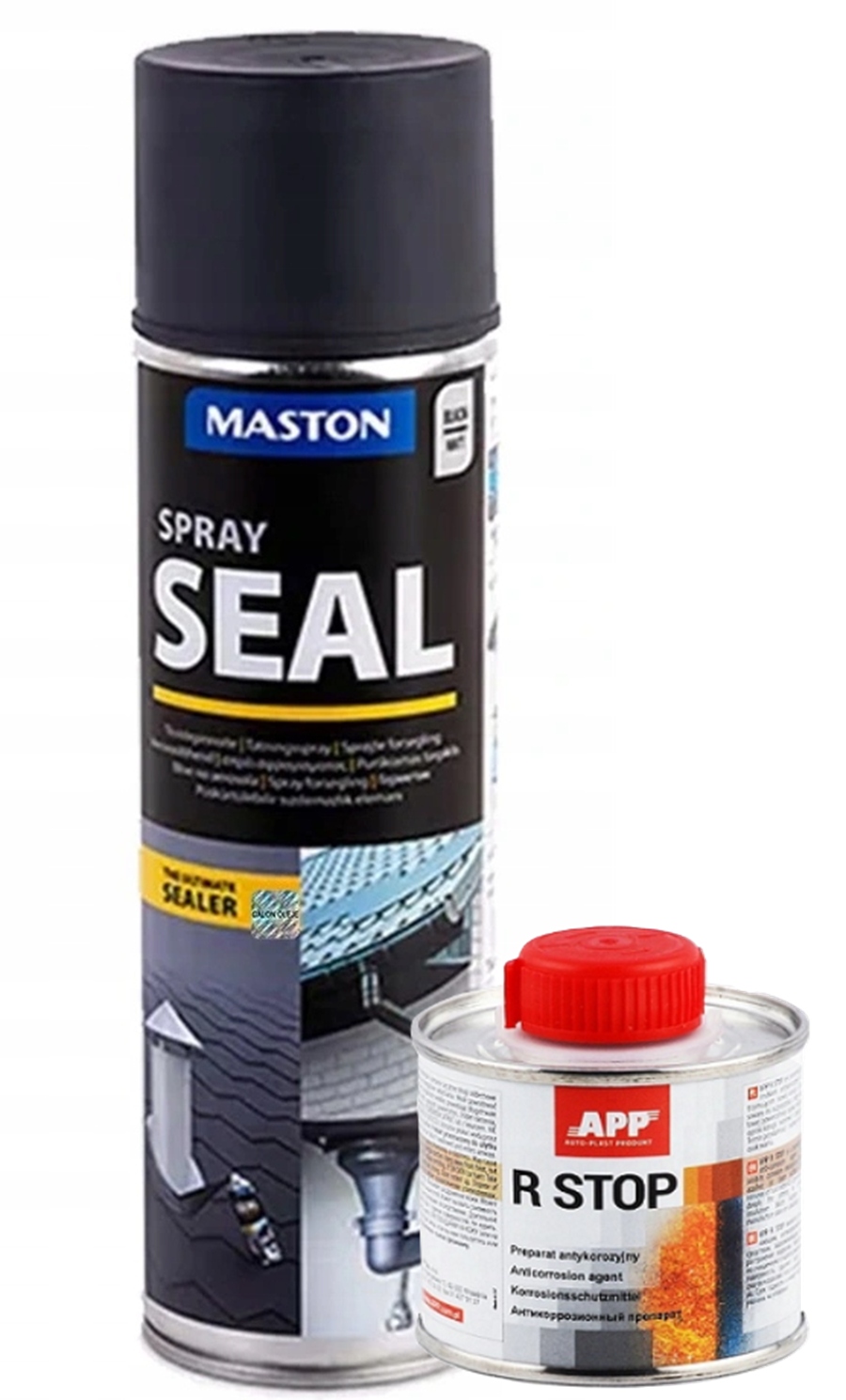 Seal uszczelniacz do dachów czarny + r-stop na rdzę 100 ml