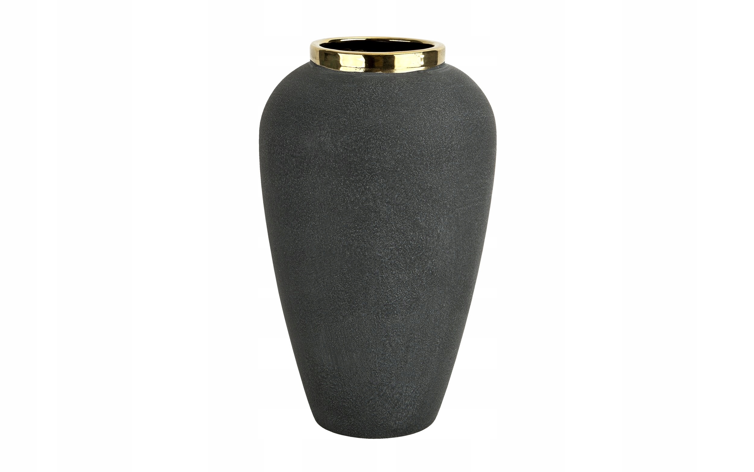 Váza 38 cm šedo-zlatá 179099, matná, elegantná dekorácia