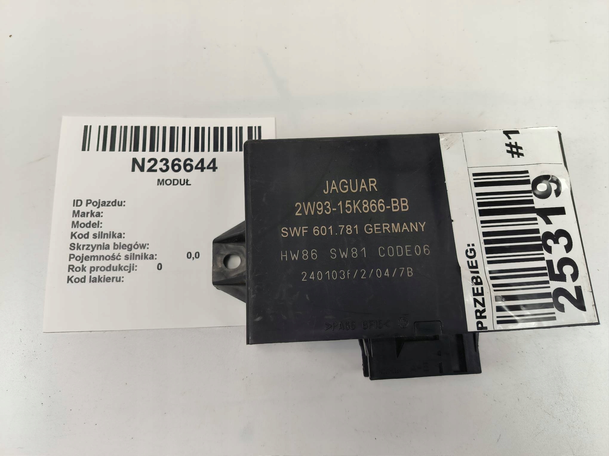 modulo parcheggio PDC 2W93-15K866-BB JAGUAR XJ X350