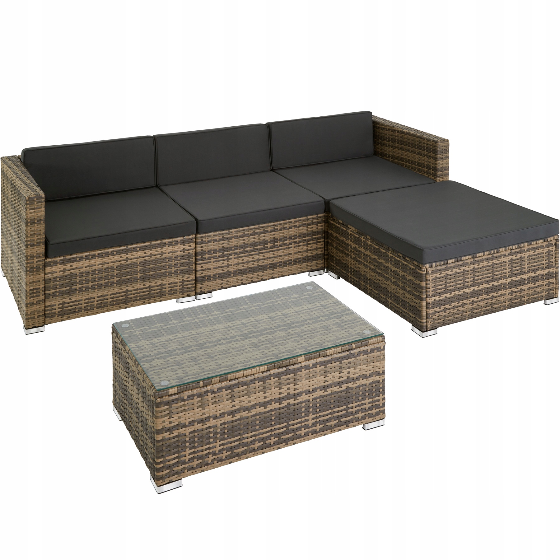 

Meble ogrodowe technorattan naturalny 403727