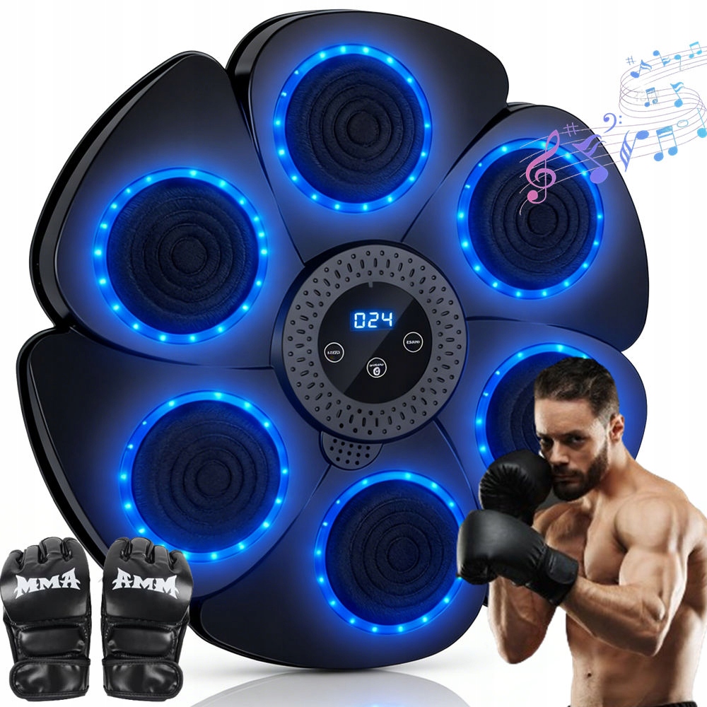 Elektroniczna Tarcza Bokserska Ściana Bluetooth 18 Prędkości 9 Trybów Gift