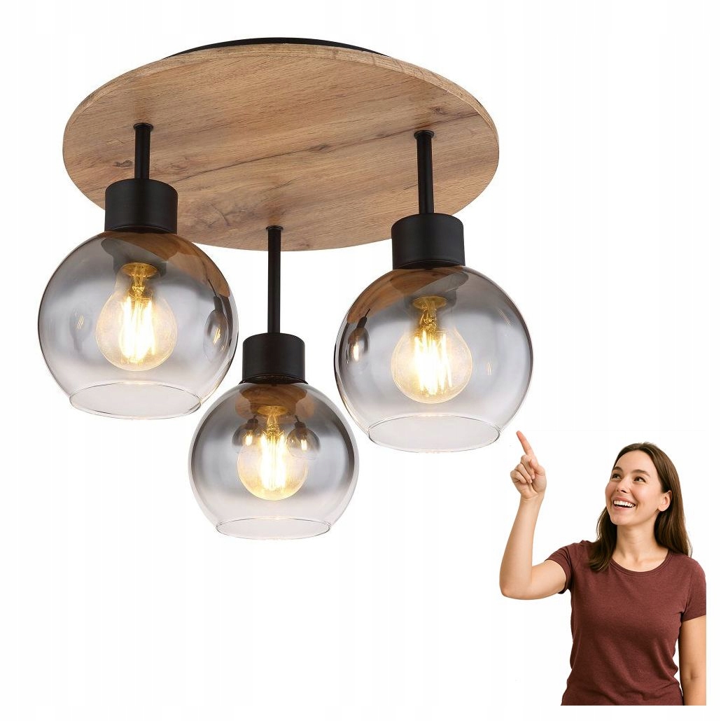 Stropná lampa Moitas 15656-3DR Globo