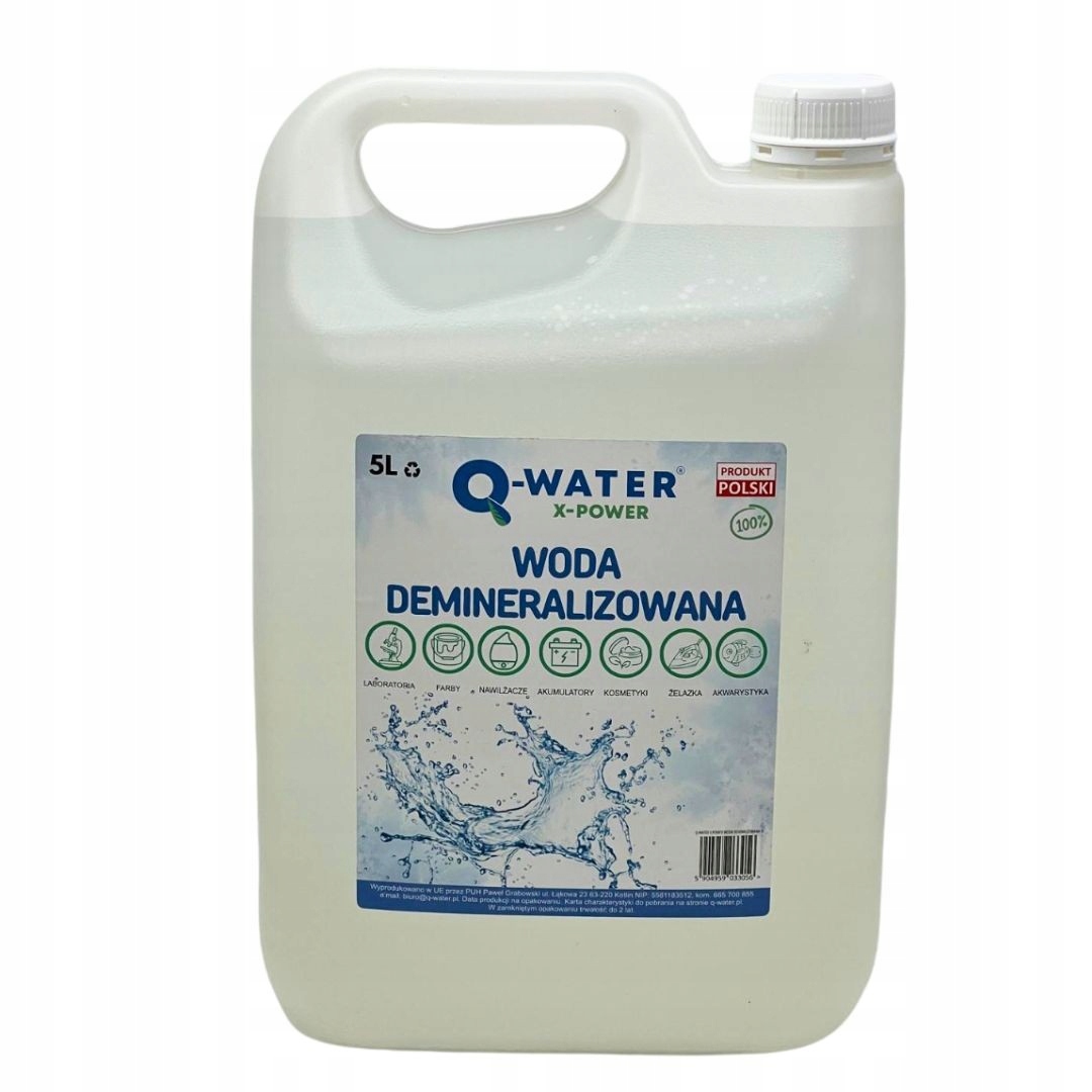 Woda demineralizowana Q-water 5l
