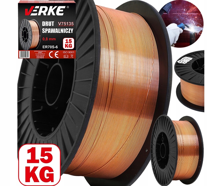 Drut Spawalniczy Migomatu Spawarki Spawania Mig/mag Rolka Szpula 0,8mm 15KG