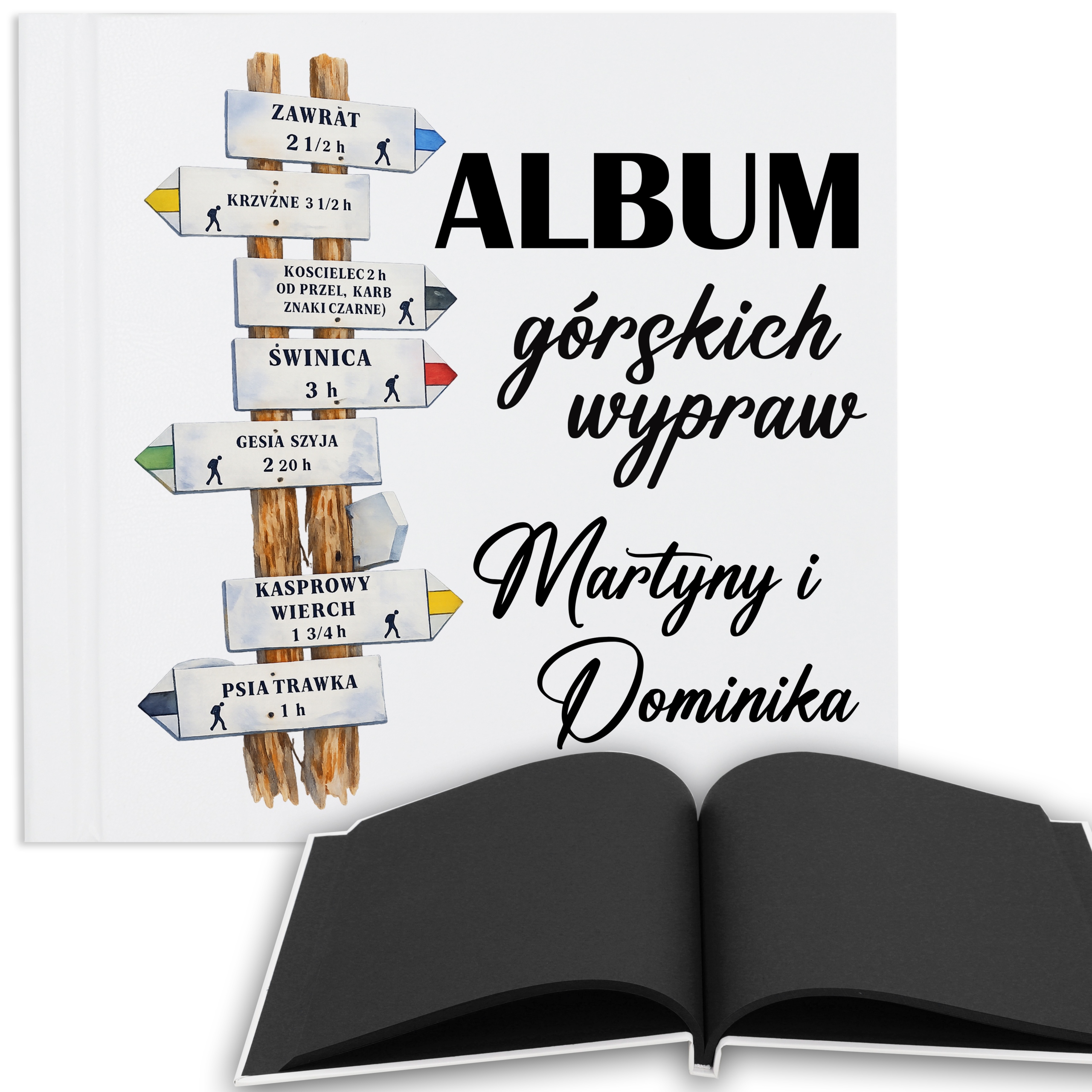 Fotoalbum Dárek Pro Páry Na Horské Výpravy 100 stran Černé