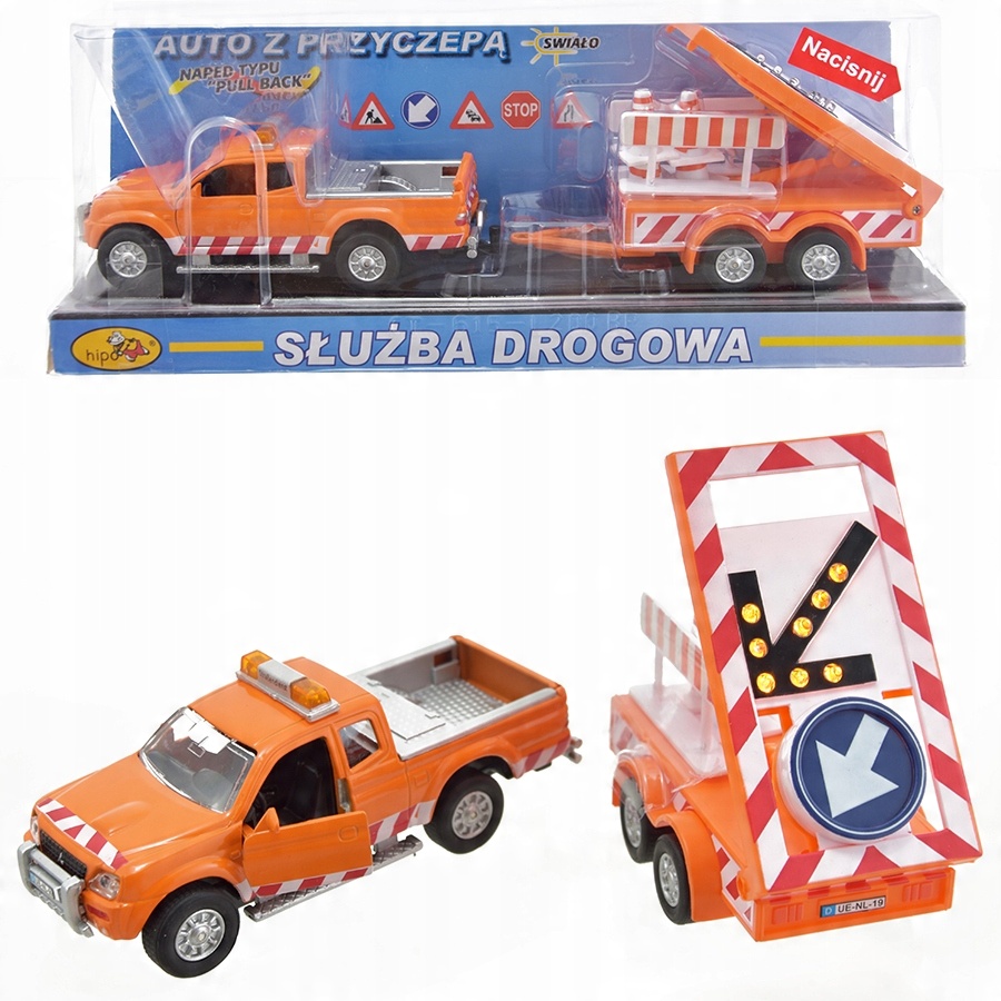 

Pomoc Drogowa Służba Metalowe Autko Światło 1:32